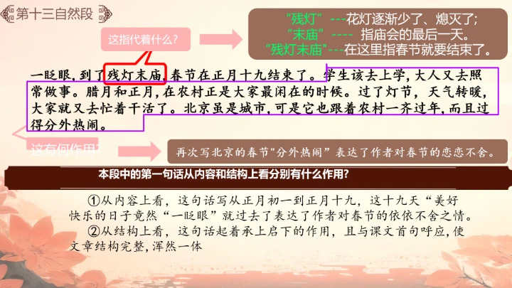 北京的春节第二课时课件