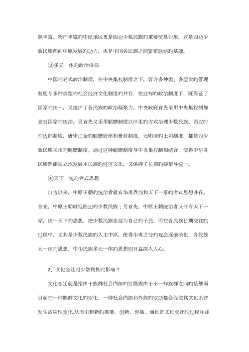 2023年中国民族志题库.docx