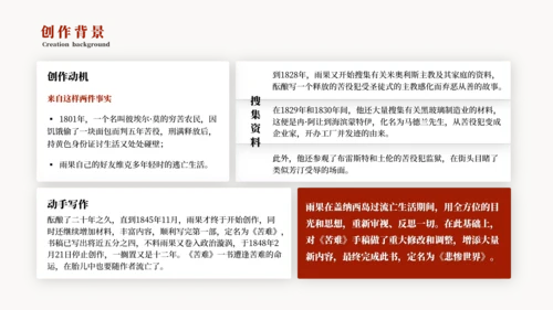 《悲惨世界》名著导读好书推荐PPT模板