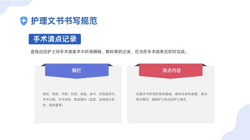 蓝色插画卡通护理文书书写规范培训PPT课件