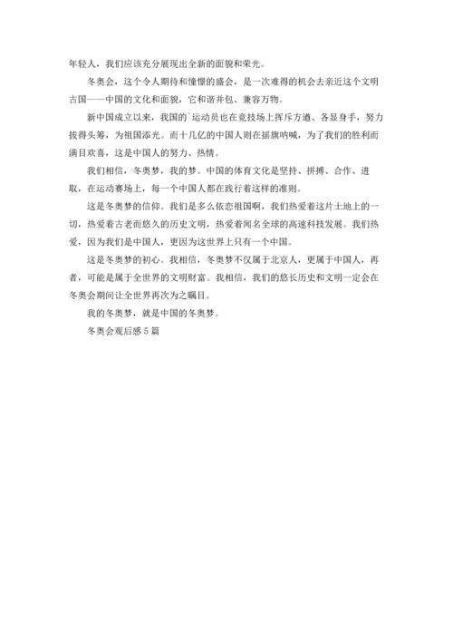 冬奥会观后感5篇.docx