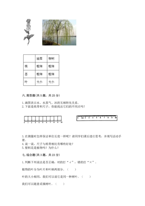 教科版一年级上册科学期末测试卷【培优】.docx