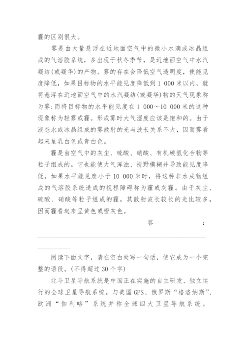 高考语文压缩语段限时训练试题.docx