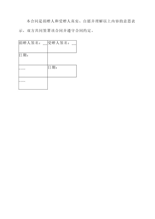赠与不动产合同