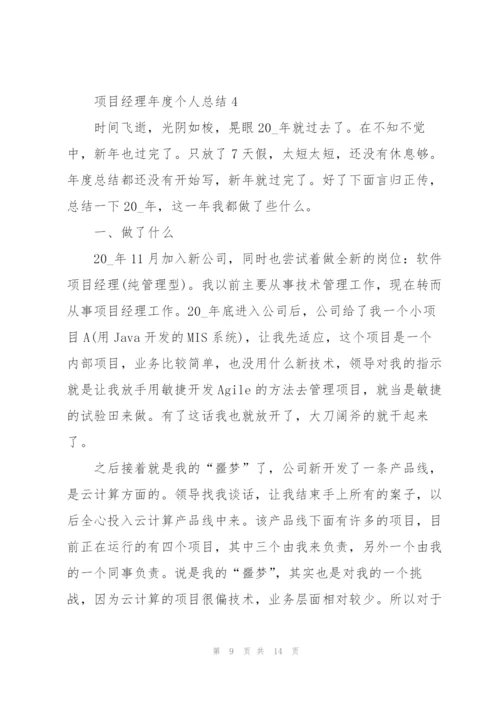 项目经理年度个人总结5篇.docx