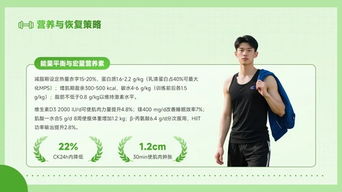 绿色创意风全民健身科学健身你我畅享健康