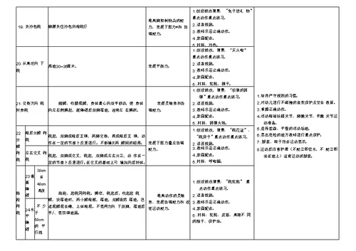 大班幼儿体能运动发展体系