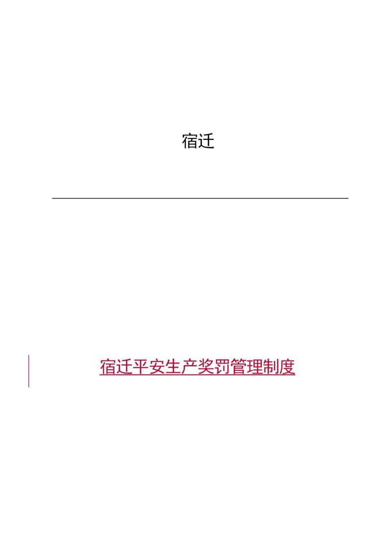 宿迁有限公司安全生产奖罚管理制度.docx