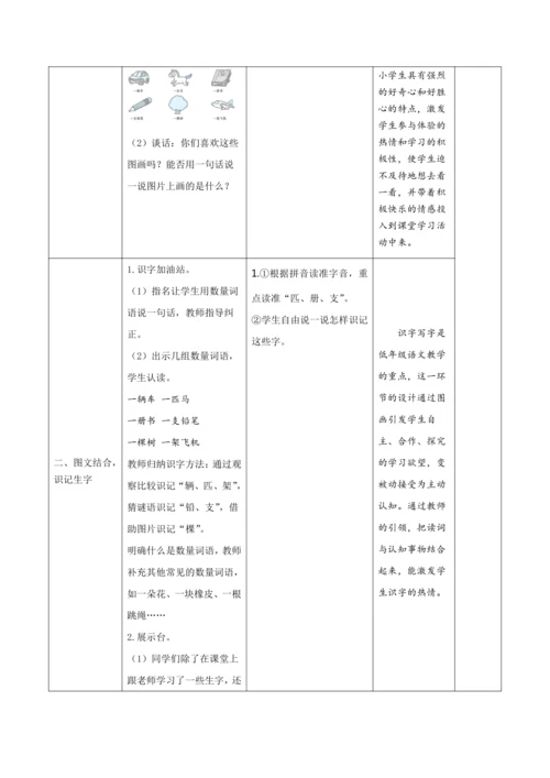 统编版语文一年级下册课文1 《语文园地二》新课标核心素养教案
