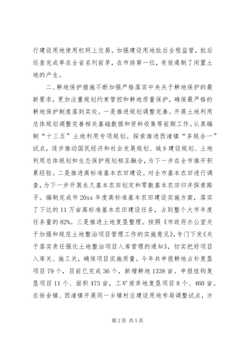 国土局重点工作完成情况报告 (2).docx