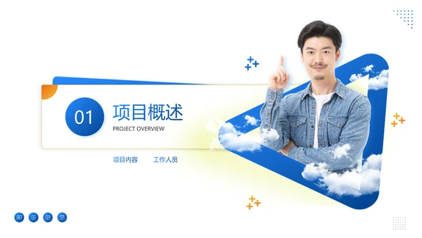 商务风蓝黄商务风工作汇报ppt