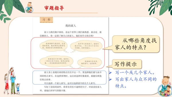 统编版2024-2025学年语文四年级上册第二单元习作 我的家人-（教学课件）