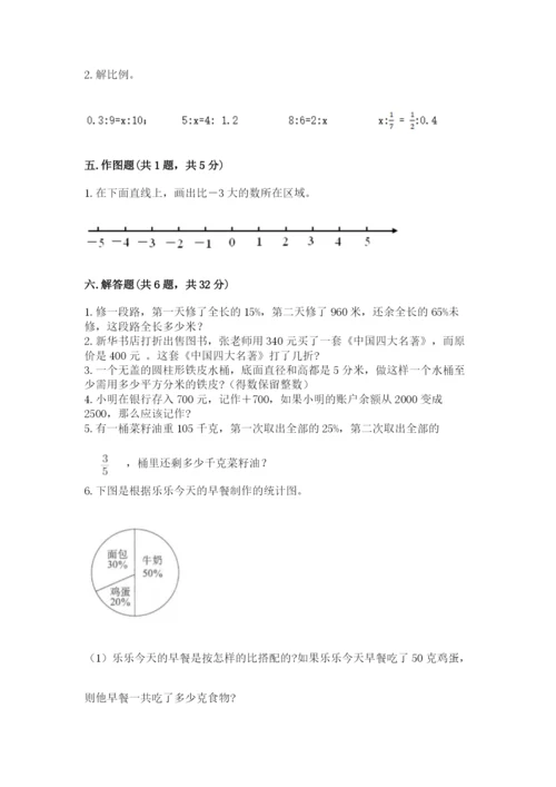 北京版小学六年级下册数学期末综合素养测试卷及答案（名校卷）.docx