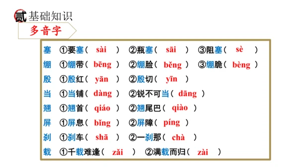统编版语文八年级上册期末复习课件（第一单元）