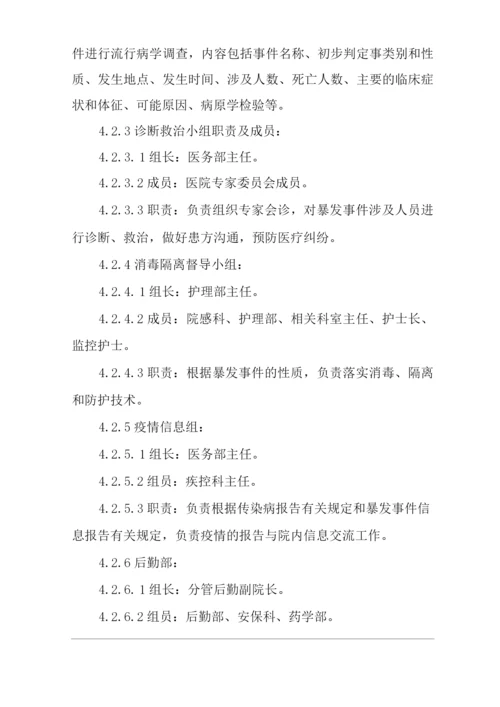 医院感染暴发事件应急处置预案.docx