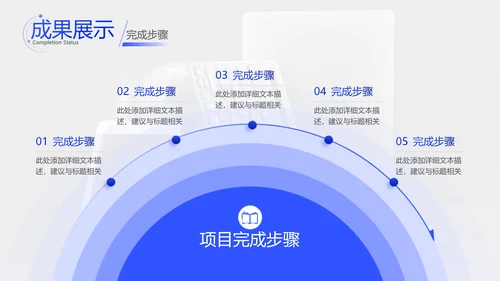 蓝色商务风企业年终总结