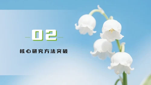 绿色小清新花团锦簇学术活动PPT模板