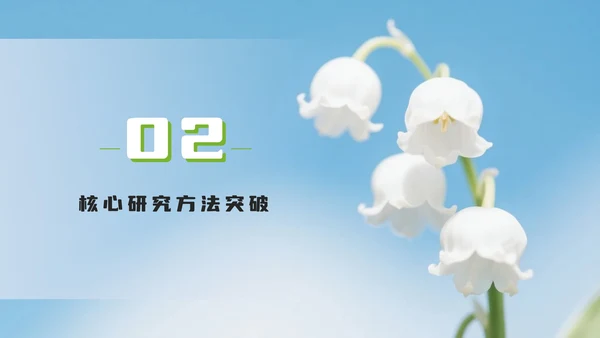 绿色小清新花团锦簇学术活动PPT模板