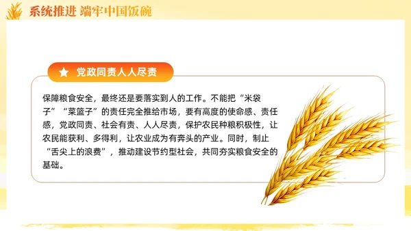 大学生形势与政策保障粮食安全的中国策ppt课件党建