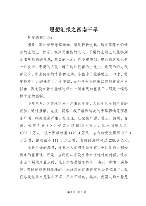 思想汇报之西南干旱.docx