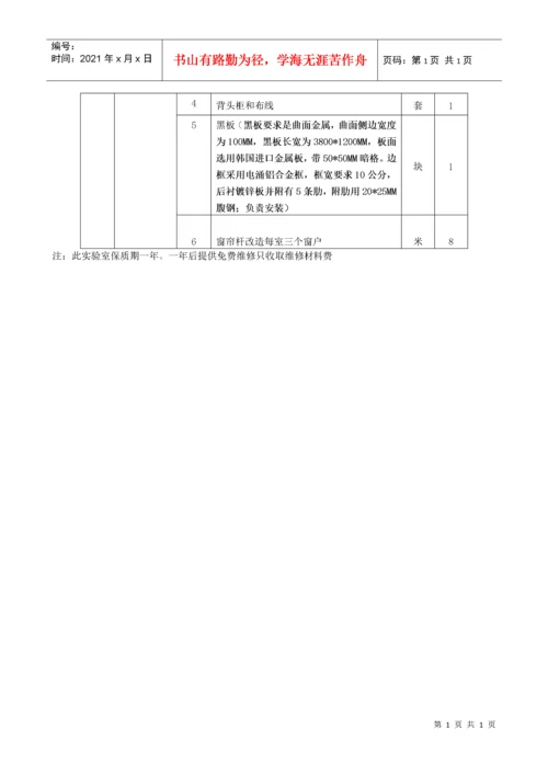 化学实验室设备配置清单(一).docx
