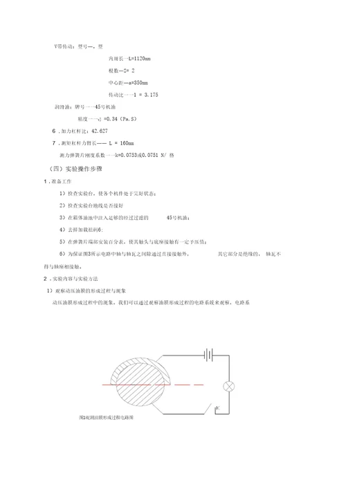 实验五滑动轴承特性测试及分析实验