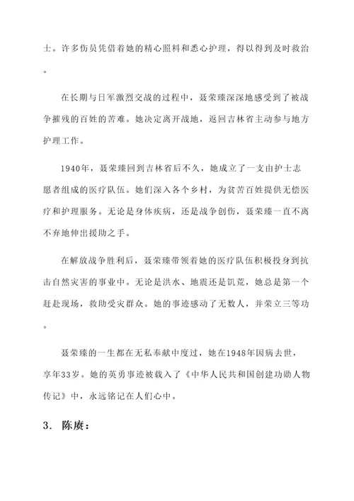 吉林牺牲志愿者事迹材料