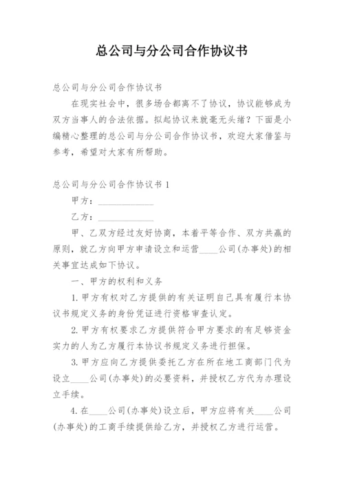 总公司与分公司合作协议书_1.docx