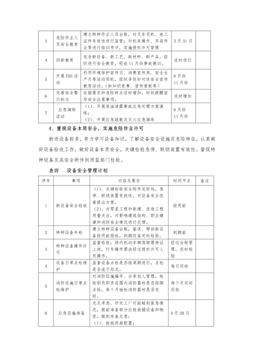 EHS工作专题计划与专项方案.docx
