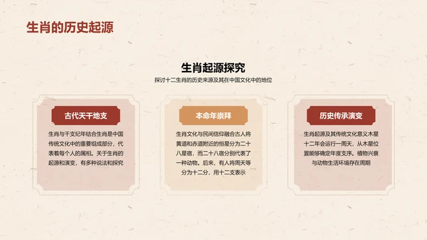 红色生肖狗中国风寓言解析PPT模板
