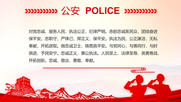 忠诚铸警魂护航新征程公安警察动态PPT模板