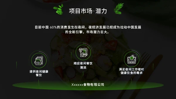 绿色健康饮食计划通用PPT模板