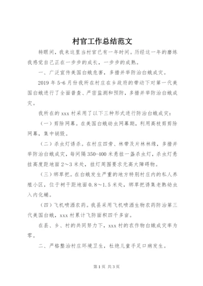 村官工作总结范文.docx