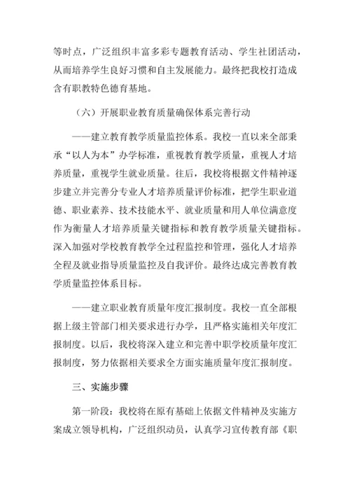东方市职业关键技术学校海南省教育厅进一步提升全省职业院校管理水平实施专项方案.docx