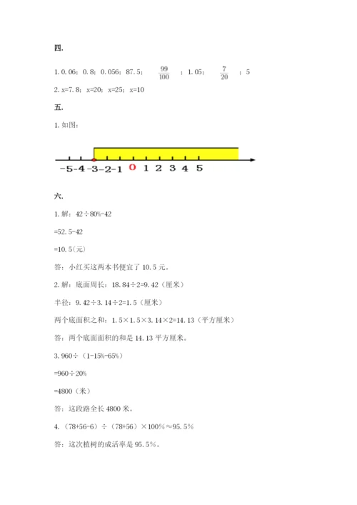 小学毕业班数学检测卷附完整答案【有一套】.docx