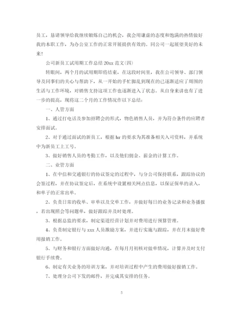 精编之公司新员工试用期工作总结范文2.docx