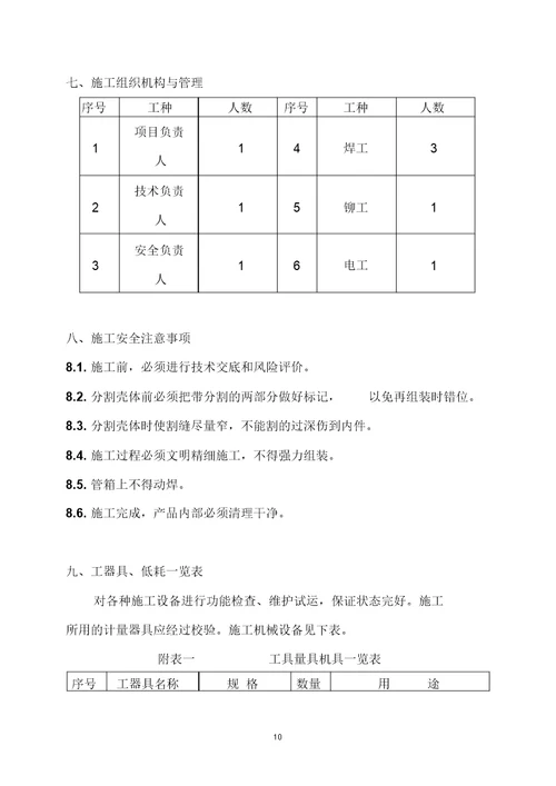 换热器换管施工方案