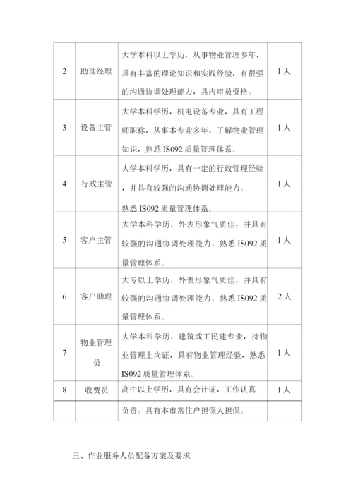 物业管理服务人员的配备方案.docx