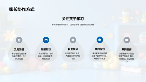 二年级学习报告PPT模板