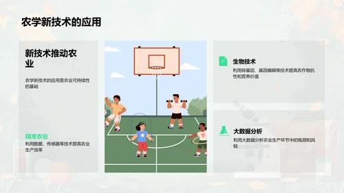 农学助力可持续农业PPT模板