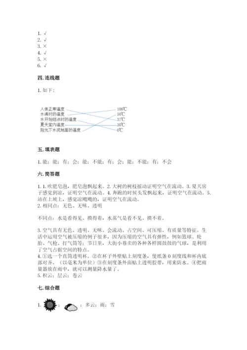 教科版三年级上册科学期末测试卷精品【模拟题】.docx