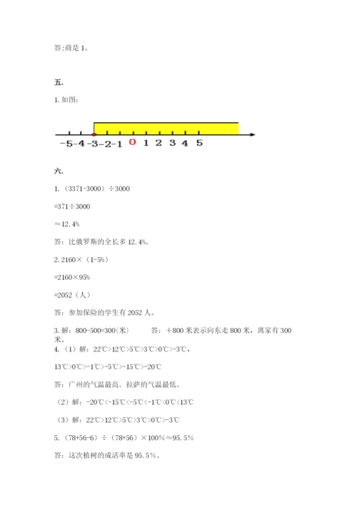 北师大版小升初数学模拟试卷附答案（名师推荐）.docx