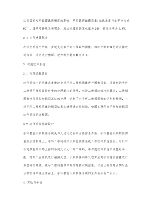 一种机器视觉的防丢失手环智能识别系统设计.docx