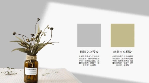 素雅文艺风摄影作品集通用PPT相册模板