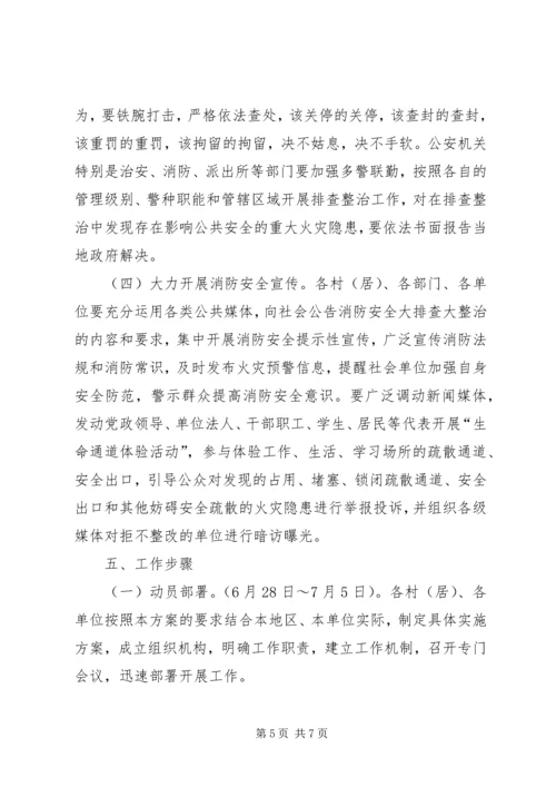 乡镇消防安全整治活动方案.docx