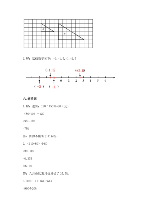 人教版六年级下册数学期末测试卷附答案【综合题】.docx