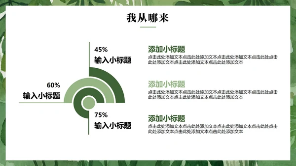 绿色手绘小清新新学期入学自我介绍PPT模板