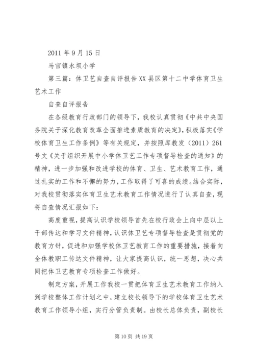 水坝小学体、卫、艺自查自评报告.docx