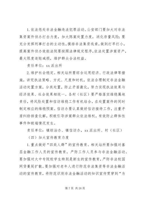 风石堰镇开展非法集资问题专项整治活动工作方案.docx