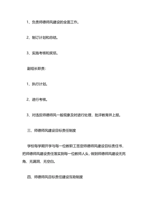 谷金楼集小学师德师风建设工作计划.docx